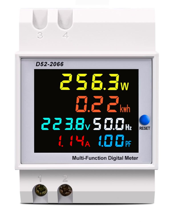 6IN1 din rail AC Electric energy monitor