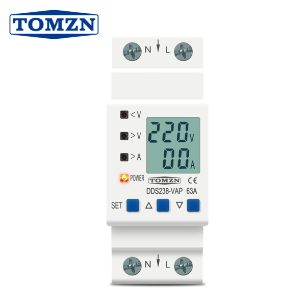 Adjustable over under voltage protective device current limit protection