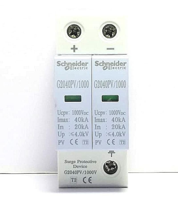 DC SPD 2P 1000V 40KA Din Rail Solar Outdoor Power Protection