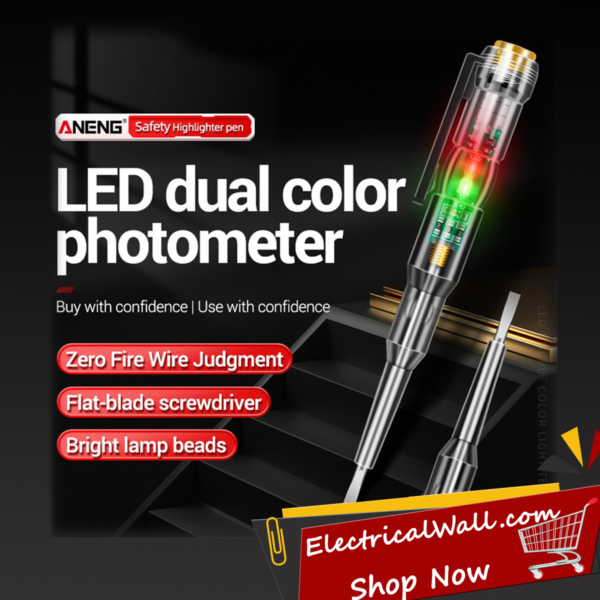 Electric Screwdriver Probe With Indicator Light Test Pen Sensor Voltage Tester