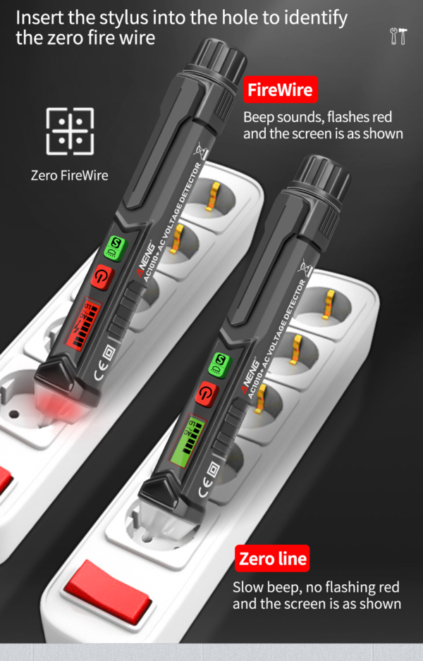 Non-contact Pen Alarm AC voltage detector NCV