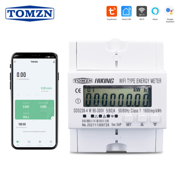 Single Phase WIFI Smart Energy Meter Kwh