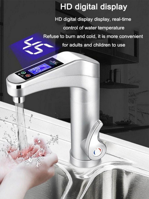 Water Heater Tap Instant Hot Faucet LCD Display Water Heating